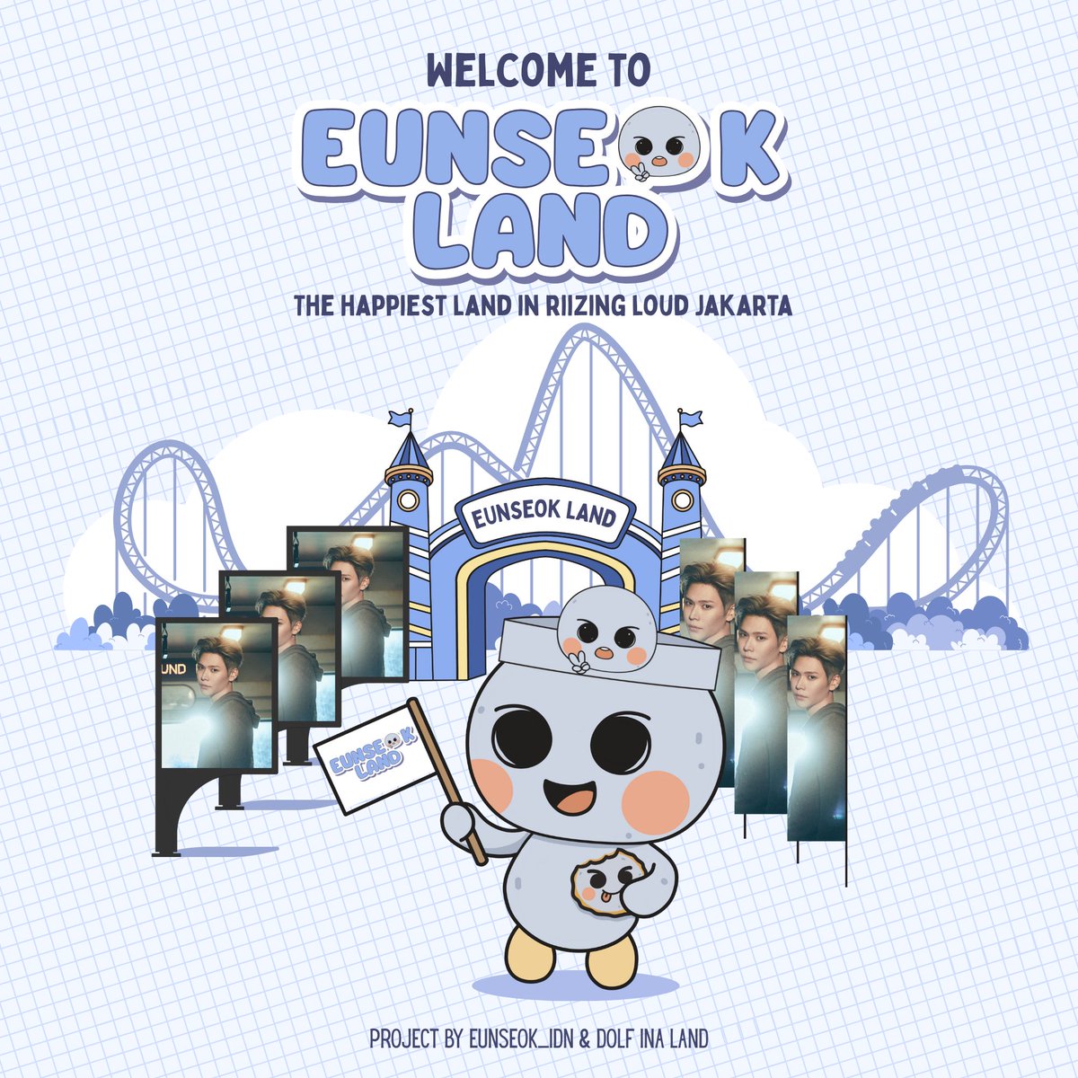 dolfinaland's tweet image. 🎡 Welcome to Eunseok Land, the happiest land in RIIZING LOUD Jakarta
─ ⋆⋅ 𝐛𝐲 𝐃𝐨𝐥𝐟 𝐈𝐧𝐚 𝐋𝐚𝐧𝐝 &amp;amp; @EUNSEOK_IDN

Dolfs, saatnya seru-seruan bareng di Eunseok Land, wujud cinta &amp;amp; dukungan untuk EUNSEOK dari Dolfs Indonesia 🩵

#EUNSEOKLAND #EUNSEOK #은석 #RIIZE