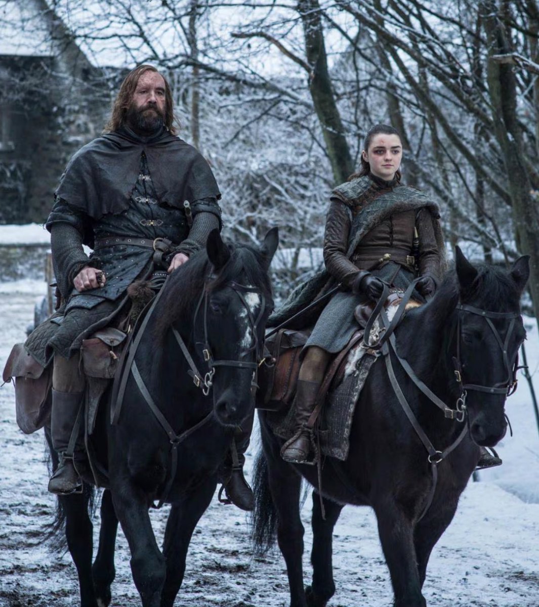 The Hound y Arya 🐕🐺