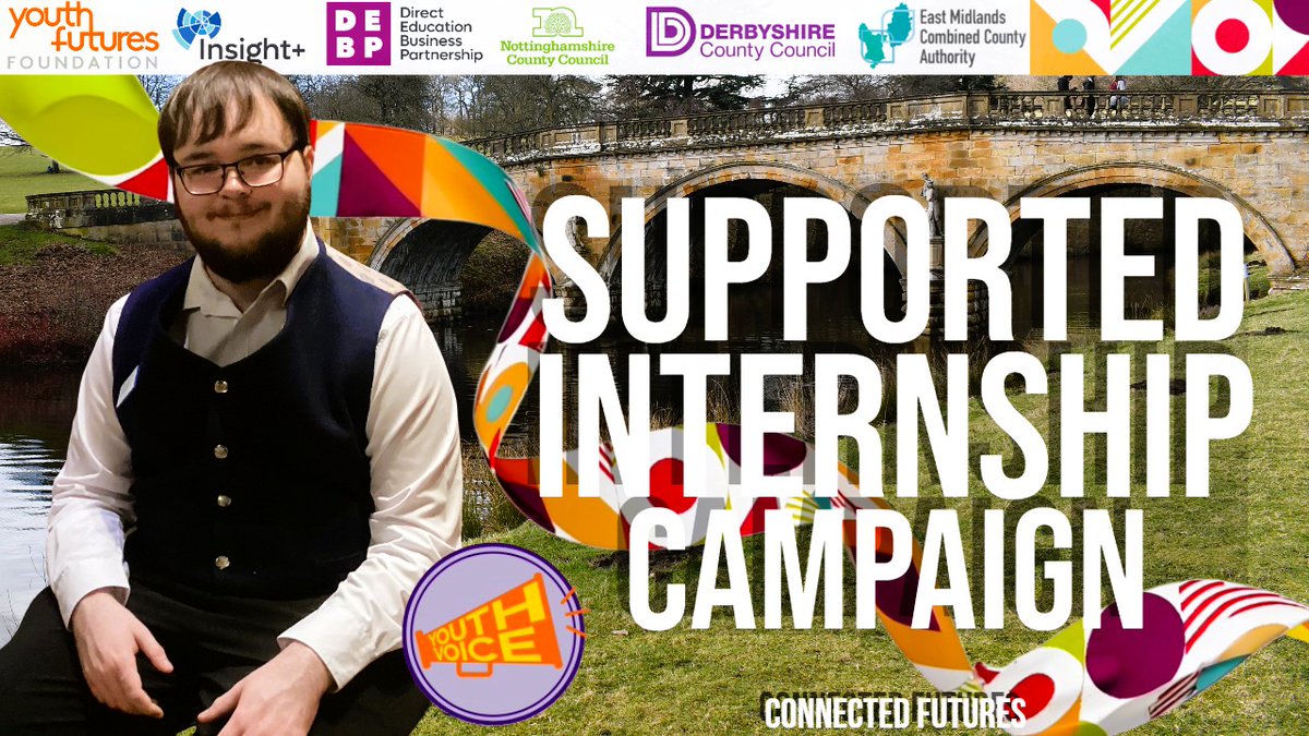 Youth Voice D2N2 (@youthvoiced2n2) on Twitter photo Today, we launch our <a href="/YF_Foundation/">Youth Futures Foundation</a> Connected Futures Video Campaign to raise awareness of Supported Internships.
The video features eight amazing young adults, each filmed on their Supported Internship. Watch it at youtu.be/-1MZQxtcQFc
#SupportedInternshipCampaign Today, we launch our <a href="/YF_Foundation/">Youth Futures Foundation</a> Connected Futures Video Campaign to raise awareness of Supported Internships.
The video features eight amazing young adults, each filmed on their Supported Internship. Watch it at youtu.be/-1MZQxtcQFc
#SupportedInternshipCampaign