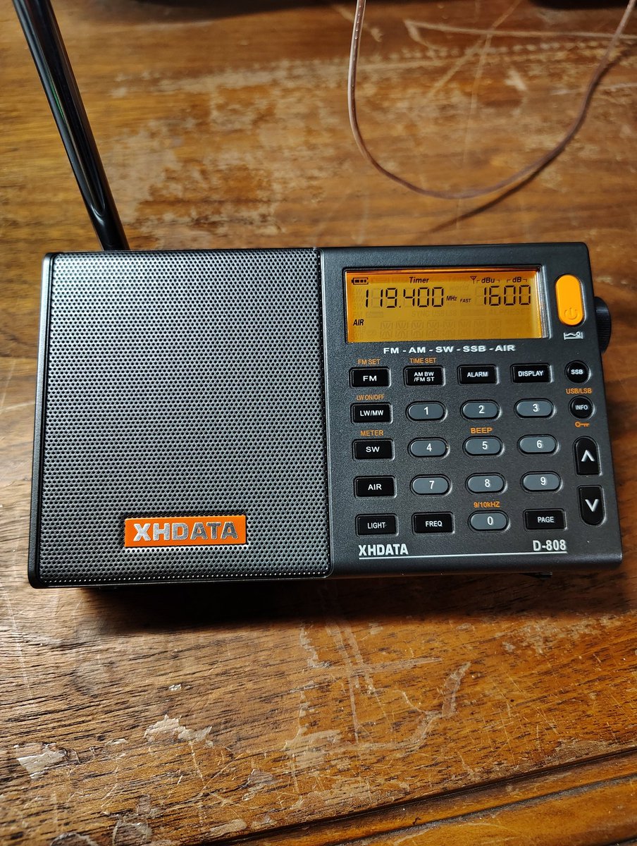 0x1shaun's tweet image. So this week the xhdata D-808 will be my fulltime go everywhere radio. Last week the RF-320 was. Gonna be fun! #shortwave