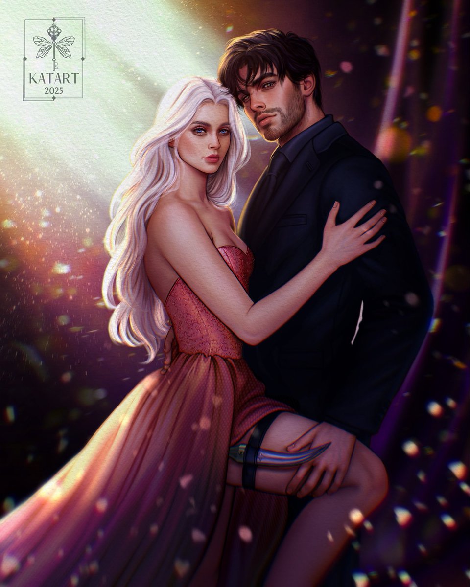 Inspiration to keep rockin out edits on the latest version of my epic romantasy has been much easier to find since this absolute MASTERPIECE came in. 

Meet Finn (her favorite 🔪 Sheena) and Zorien. 🖤

Excuse me while I make this my whole personality.

🎨 by  @ _katart07_ on 📸