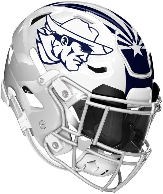 HelmetAz's tweet photo. 🍀6A Conference Challenge🍀
Final Four

Desert Vista Thunder
@DVThunderFB 

vs

Pinnacle Pioneers
@PinnaclePioneer 

#AZHelmetChallenge #repAZ
*Mockups created by @VTHSfootball25 https://t.co/UfdpkiOrpU
