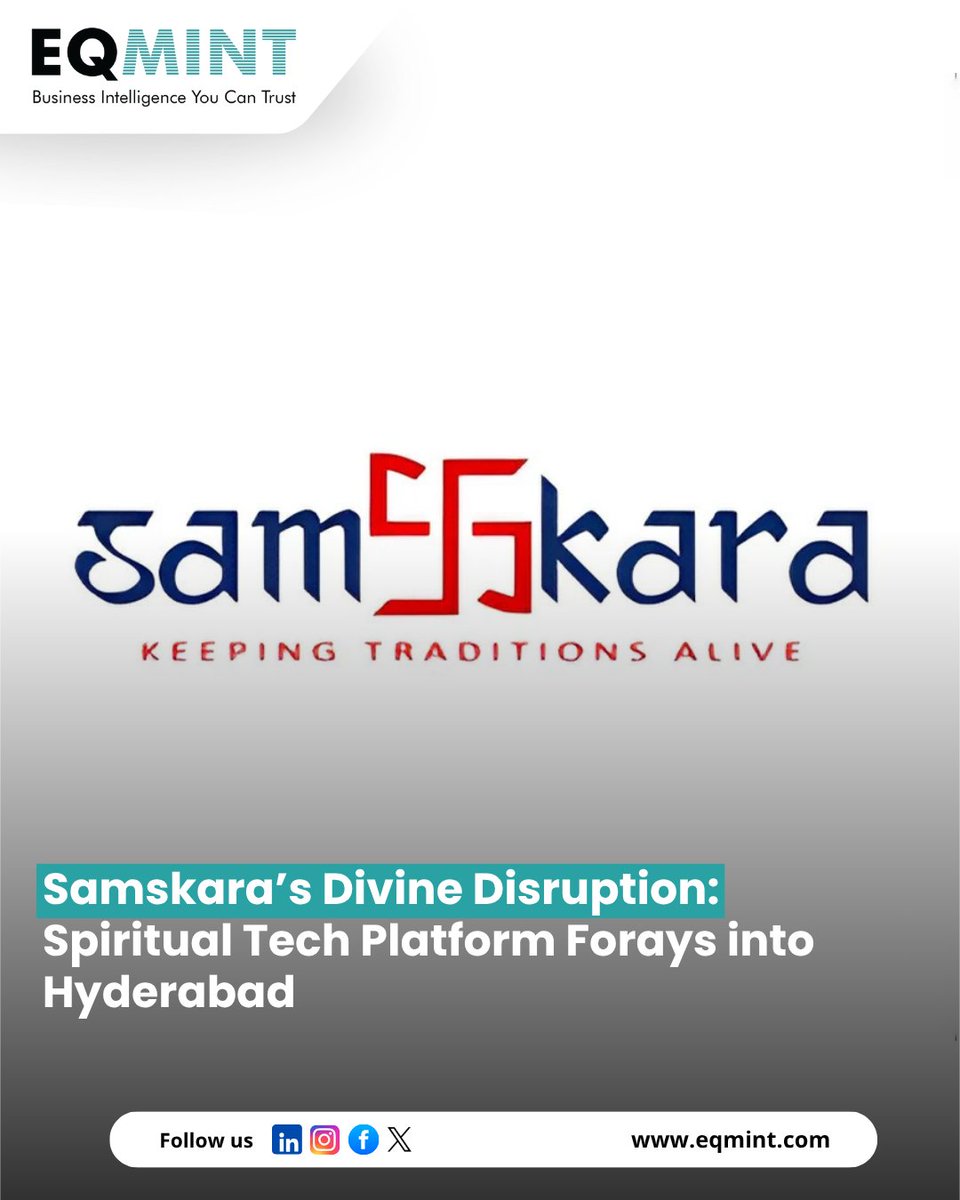 Eqmint's tweet image. 🌿 Faith meets innovation!
 Samskara, expands into Hyderabad — blending tradition with technology to redefine India’s cultural connection. 🙏
Read more 👉 eqmint.com

#Samskara #SpiritualTech #EQMINT #Hyderabad #InnovationIndia #FaithAndTech