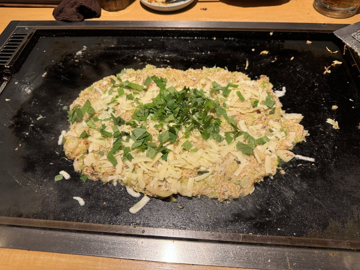 shtry2137's tweet photo. もんじゃ美味しかった😊 https://t.co/3P93r3l8C5