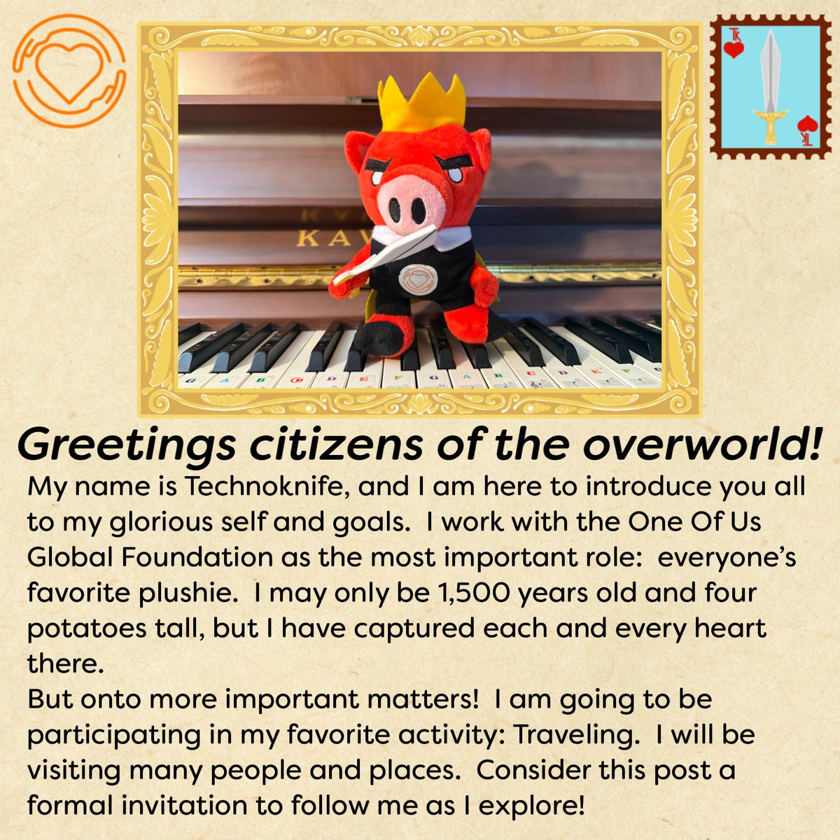 OneofUsGlobal's tweet image. Technoknife is putting the GLOBAL in One of Us Global Foundation! 🌍
Join him on a worldwide journey as he connects with people, explores cultures, and shows what it really means to be One of Us. ✈️🤝🌐

¡ #youthempowerment #nonprofit #charity #philanthropy #activism #technoknife