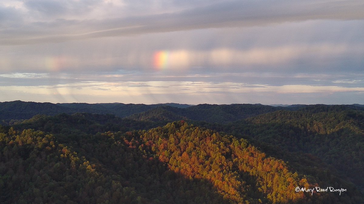 MaryReedRunyon1's tweet photo. A shower off in the distance this morning. 🌈 Hatfield, KY @WYMT @WSAZBrandon @SpencerWeather @cjwxguy56 @Kentuckyweather @GaudetWeather @snider_wx @jloganwxguy @JimCantore @JimWKYT #kywx #ekywx https://t.co/sH0JE3N2WL