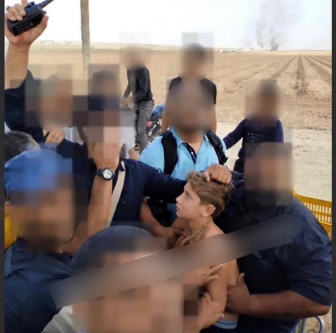 EYakoby's tweet image. 12-year-old Yagil Yaakov was forced to strip as Hamas terrorists dragged him into Gaza on October 7th.
Never forget how this war started.