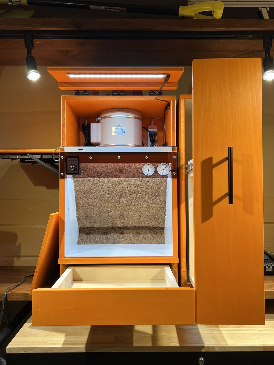 【もっと皆様にMOTOブースを知っていただきたく、この度完成したので宜しければ拡散ご協力お願い致します🙇‍♂️】

本日完成のMOTOブースdevil
カラーはサンオレンジでアクリル板はブラウンスモーク、オプションに上棚蓋に高演色LEDをダブル