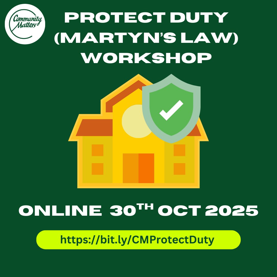 Protect Duty (Martyn's Law) online workshop: 30th Oct. We will look at what you have to do in the standard tier (buildings with a capacity between 200 and 799 people) to meet the legislation and also simple things to make your life easier. bit.ly/CMProtectDuty
#CMProtectDuty