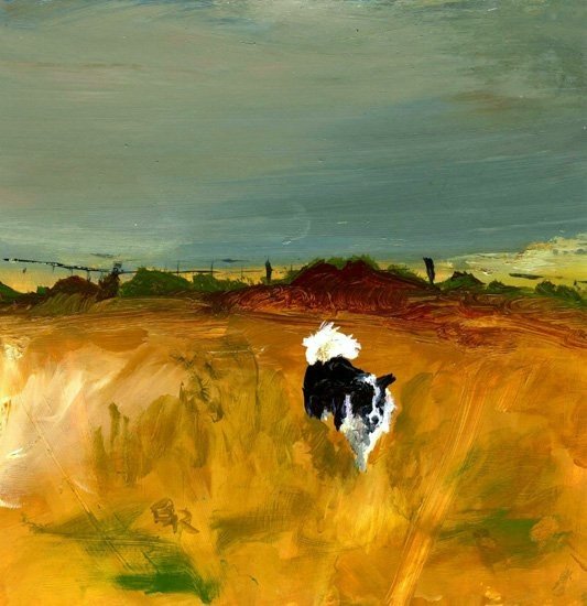 womensart1's tweet image. The Top Field' by Beth Robinson, contemporary painter living in Pembrokeshire, Wales #womensart