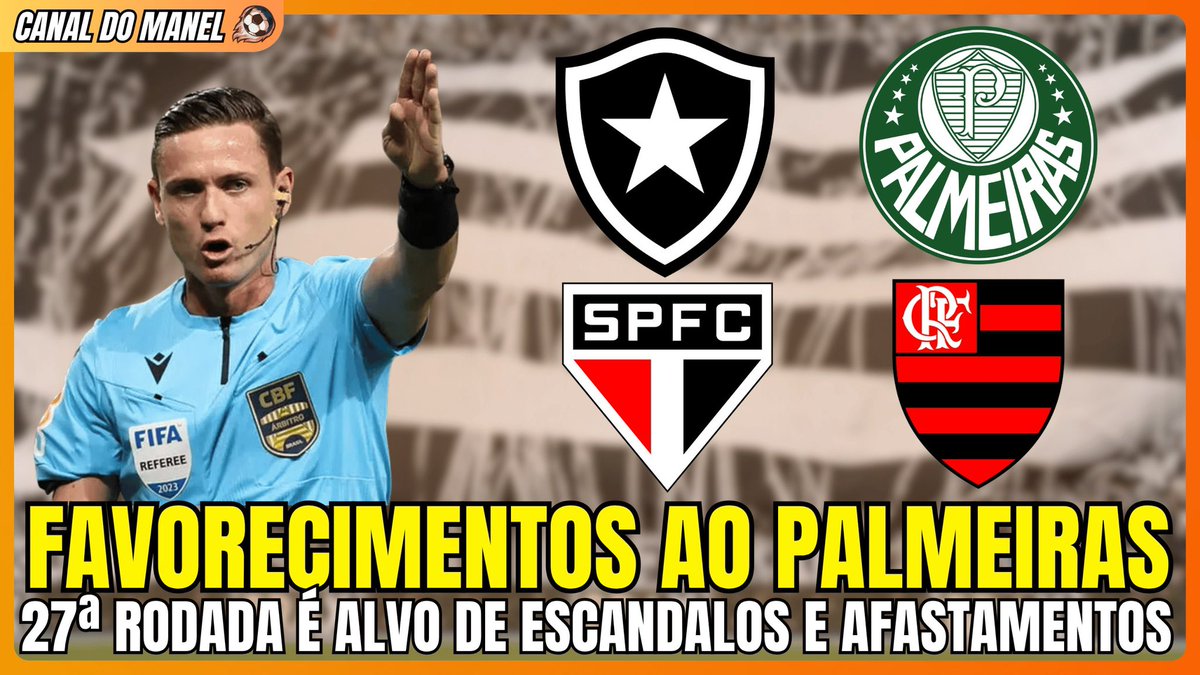 CanalDoManel_'s tweet image. 🚨🚨🚨 PALMEIRAS É FAVORECIDO PELA ARBITRAGEM | FLAMENGO E SÃO PAULO SE REBELAM E O BOTAFOGO?

youtu.be/3lfU3h8FNiA

✅ CBF afasta árbitros de São Paulo x Palmeiras e Bragantino x Grêmio após escândalos; árbitros de Inter x Botafogo seguem impunes.

✅ Crespo explode e chama…