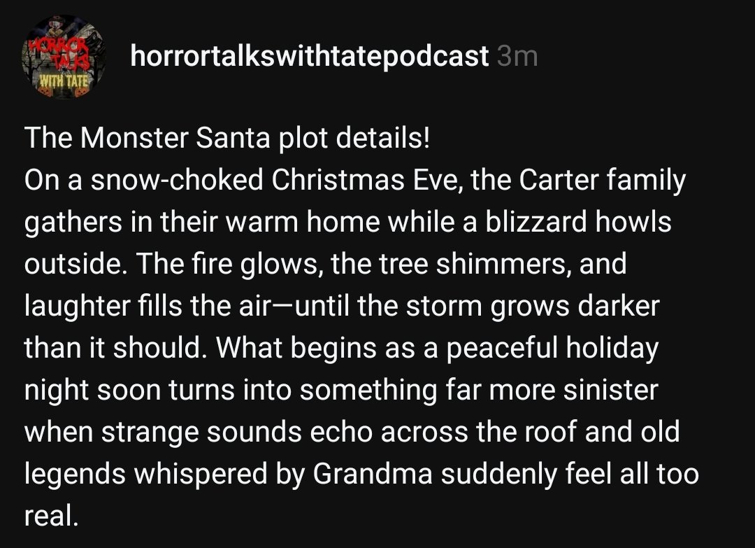 htwt_tate's tweet image. The Monster Santa plot details revealed!!