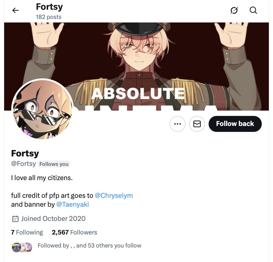 03cde1fc's tweet image. do i follow this fan back