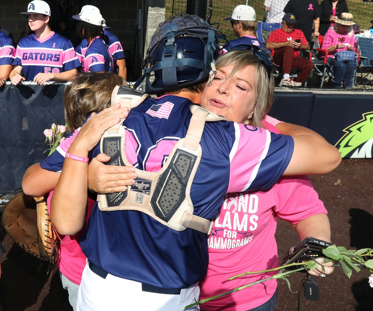 GRAND SLAMS FOR MAMMOGRAMS - Dozens of cancer survivors and supporters ‘ran the bases’ before Saturday’s Allegheny-Gannon college baseball game in Meadville, Pa., raising awareness for cancer care and prevention. Please consider giving to your local Cancer Benevolent Fund.