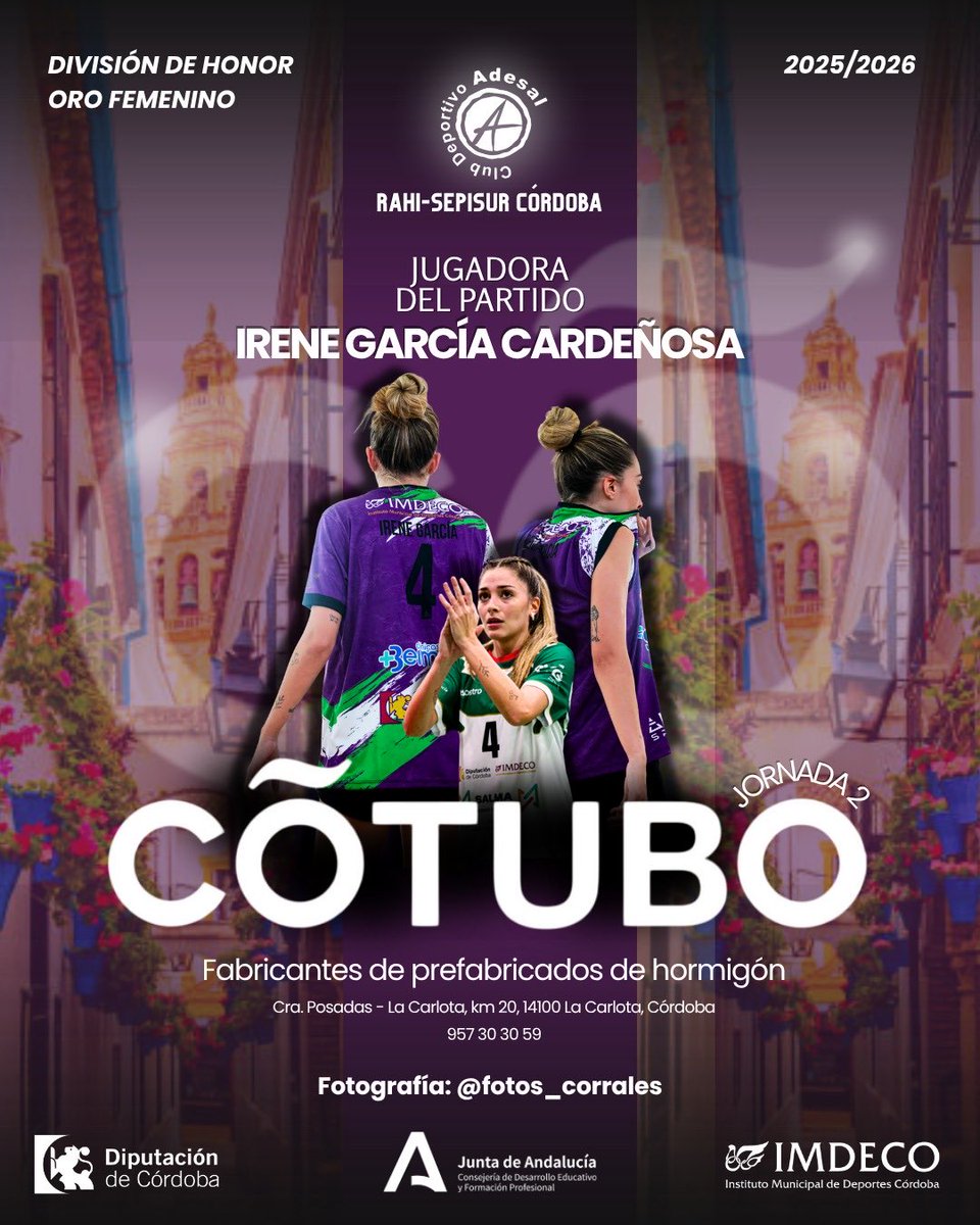 🥇 MVP DEL PARTIDO 🥇 

No podemos estar más orgullosas 🥲 de darle este MVP a una de nuestras chicas canteranas, del barrio; que defiende en cada partido los valores del club

Si siempre presumimos del gen 🧬 de la Fuensanta, ella es la descripción perfecta 🤩   

 <a href="/COTUBOCO/">COTUBO</a>