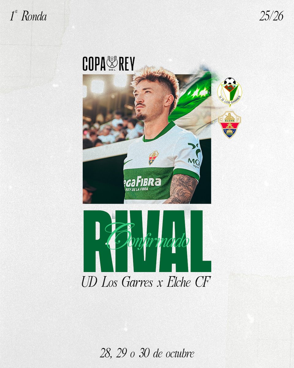 🏆 Ya conocemos cuál será nuestro rival en la primera ronda de la 𝐂𝐨𝐩𝐚 𝐝𝐞𝐥 𝐑𝐞𝐲

¡Nos vemos pronto, <a href="/UDLosGarres/">UD Los Garres</a>! 👋