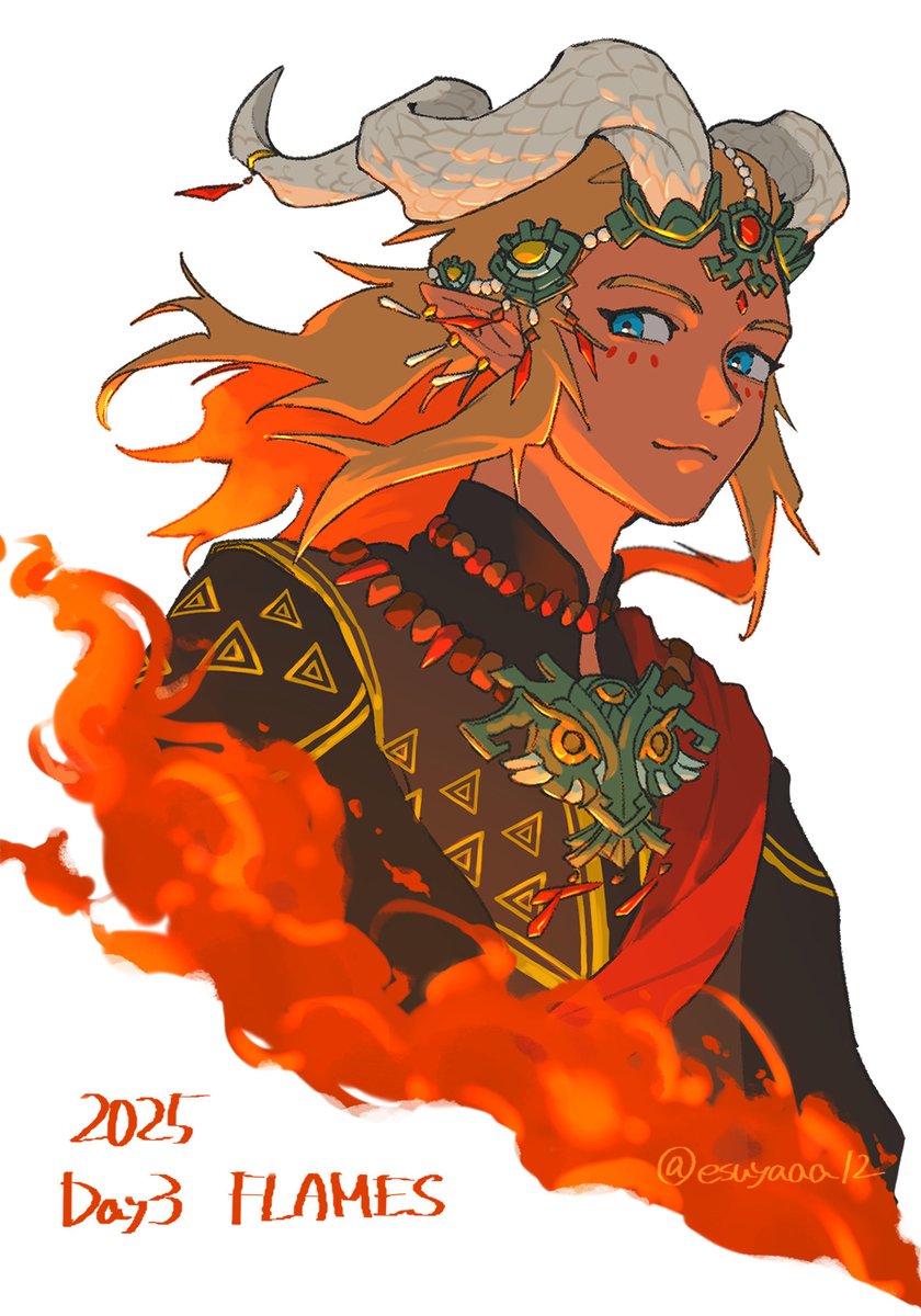 #linktober #Linktober2025 
Day3  FLAMES