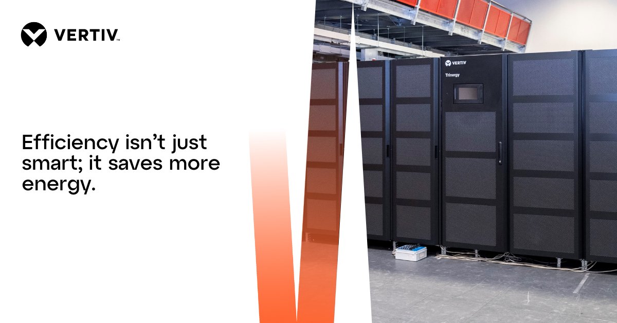 Vertiv's tweet image. Achieving operational efficiency in data centers, regardless of size, is no longer optional. Learn strategies to minimize energy losses and maximize performance. Read the latest blog here: ms.spr.ly/6019sltc5

#AIDataCenters #AIReadySolutions #AIWorkloadChallenge