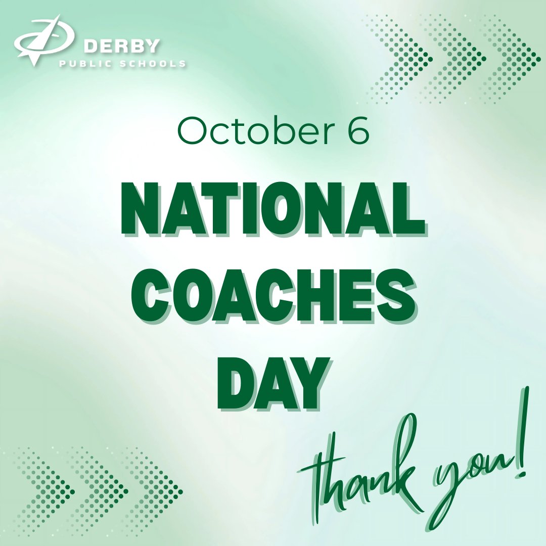 DerbySchoolsKS's tweet photo. Celebrating National Coaches Day! Today we honor our instructional and athletic coaches who inspire growth, on the field and in the classroom. Your dedication drives success and makes a lasting impact every day. Thank you! https://t.co/j83gNEiFFx