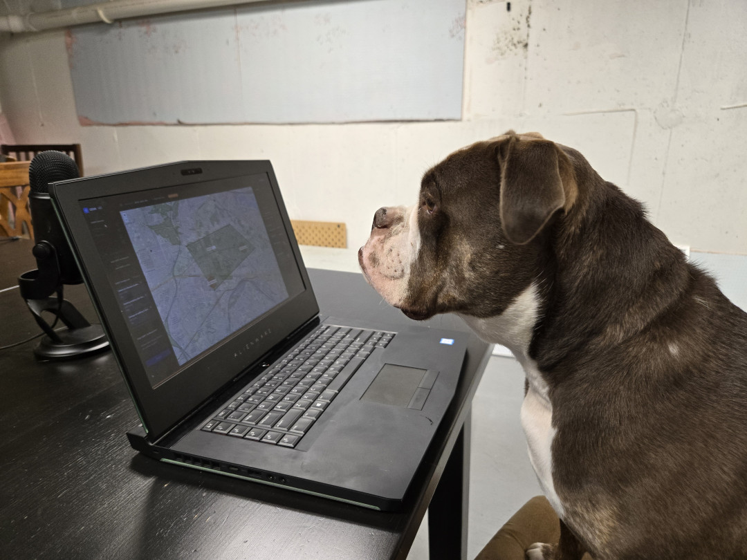 MissionAutonomy's tweet photo. ODIN’s data fusion engine is so intuitive even Birdie, our Chief Dog Officer 🐶, can generate explainable intel briefs &amp; mission plans in seconds (with enough treats). At Mission Autonomy AI, we turn chaos into clarity. See ODIN in action 👉 https://t.co/eRuoZThHT6 https://t.co/xahSqcACYE