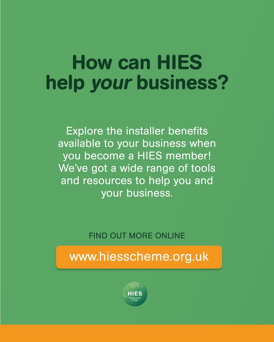 HIES_Scheme's tweet image. ✨ MEMBER TESTIMONIAL ✨

Fantastic feedback from our HIES member, Sprint Renewables, sharing how our support has made a real difference to their journey ✅

Ready to elevate your business? Find out more about HIES today: hiesscheme.org.uk/solar-installe…
