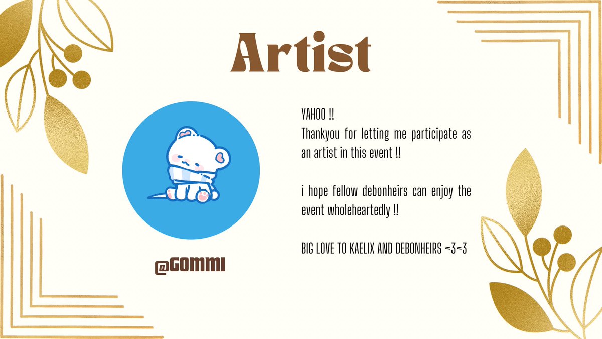 DebonheirsID's tweet image. Please take your time to read our amazing artists messages. They’re very talented in their work!! ✨✨ 2/2
#KaelixBdayEventID2025
