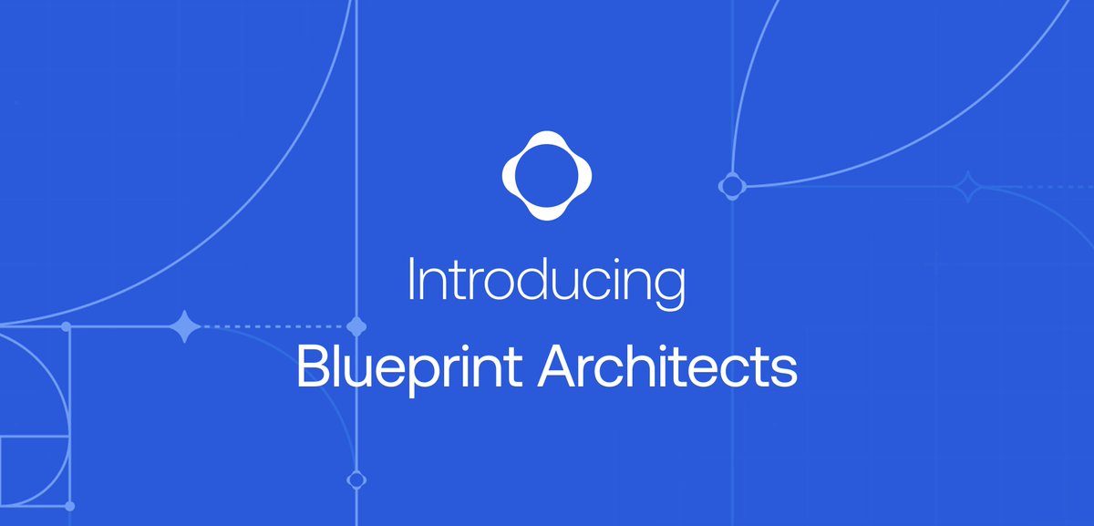 BlueprintAIx's tweet image. Announcing Blueprint Architects: a selective program for traders &amp;amp; builders to co-create the future of on-chain investing. We’re assembling a core group of power users to help shape our product and narrative from day one.