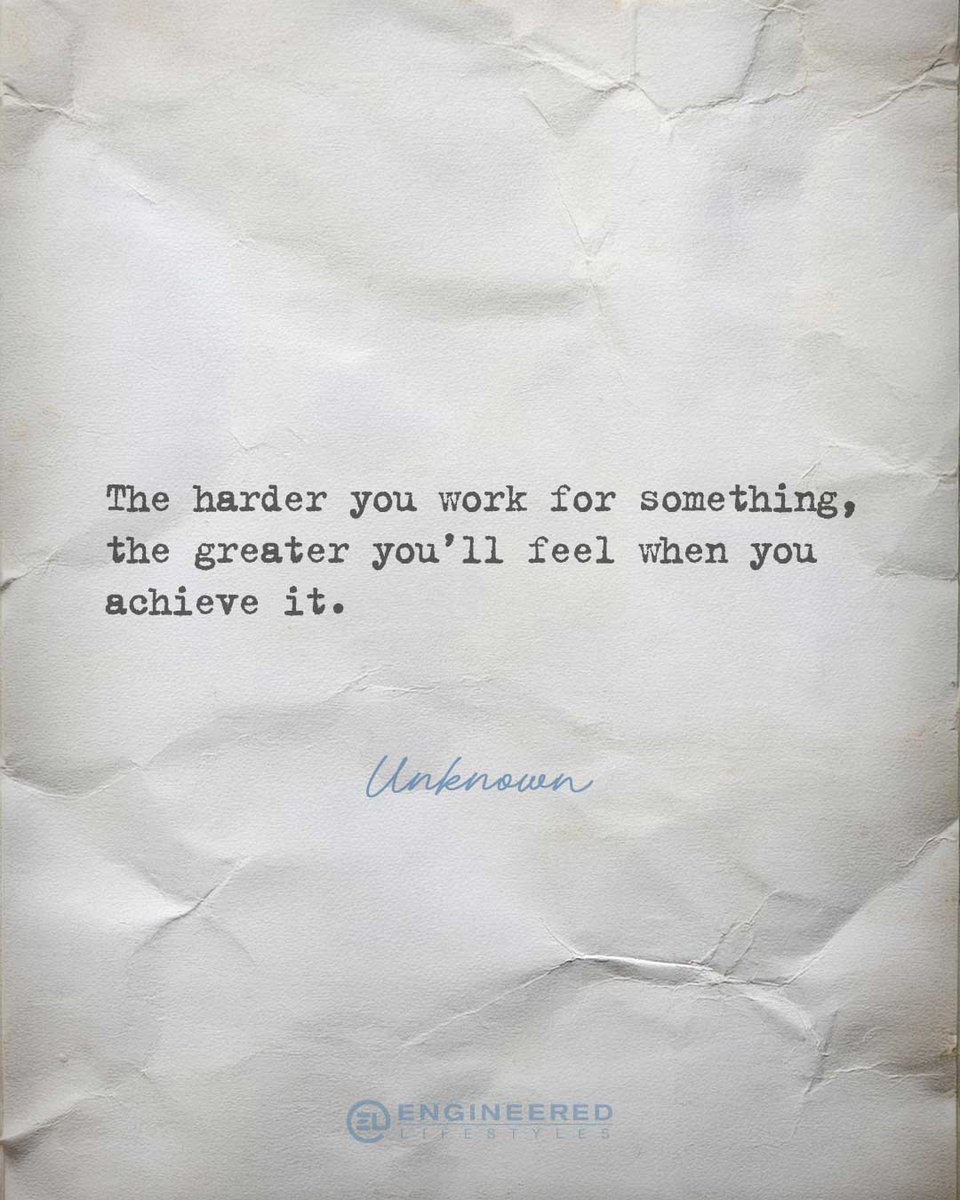 EngLifestyles's tweet image. “The harder you work for something, the greater you’ll feel when you achieve it.” ~ Unknown

Every ounce of effort you pour in today fuels the celebration tomorrow. Put in the work now.  😎

#GrindAndShine #MotivationForSuccess #EntrepreneurLife #DreamBigWorkHard #StayInspired
