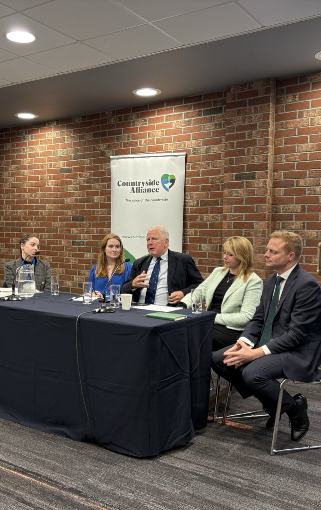At <a href="/CApressoffice/">Countryside Alliance Press Office</a> (#CPC25) event chaired by Tim Bonner and panellists <a href="/StephSpyro/">Steph Spyro</a>, <a href="/lara_e_brown/">Lara Brown</a>, <a href="/sarah_bool/">Sarah Bool MP</a> and <a href="/VictoriaAtkins/">Victoria Atkins</a> (substituted by <a href="/_RobbieMoore/">Robbie Moore MP</a> at half time) 

As a city boy, I found it quite insightful, and rather shocking, to hear about so many unaddressed