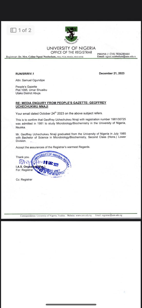 Kudos to people’s gazette they started the Nnaji story first