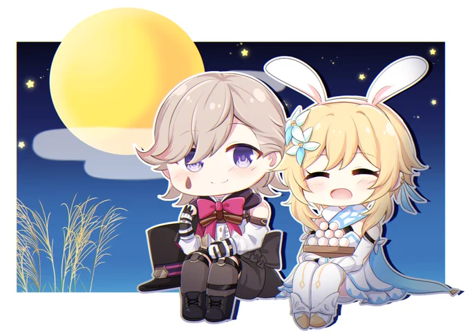 【再掲】お月見 リネ蛍 #lynlumi