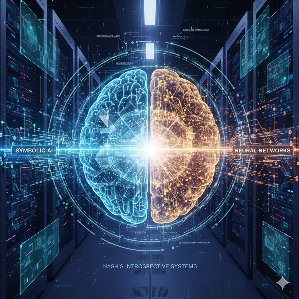 icodezjb's tweet image. Nash's introspective systems could be the bridge we need between symbolic AI and neural networks. Neural nets excel at pattern recognition, while these introspective layers offer the crucial reasoning framework.
The outcome? AI that learns with true human-like understanding:…