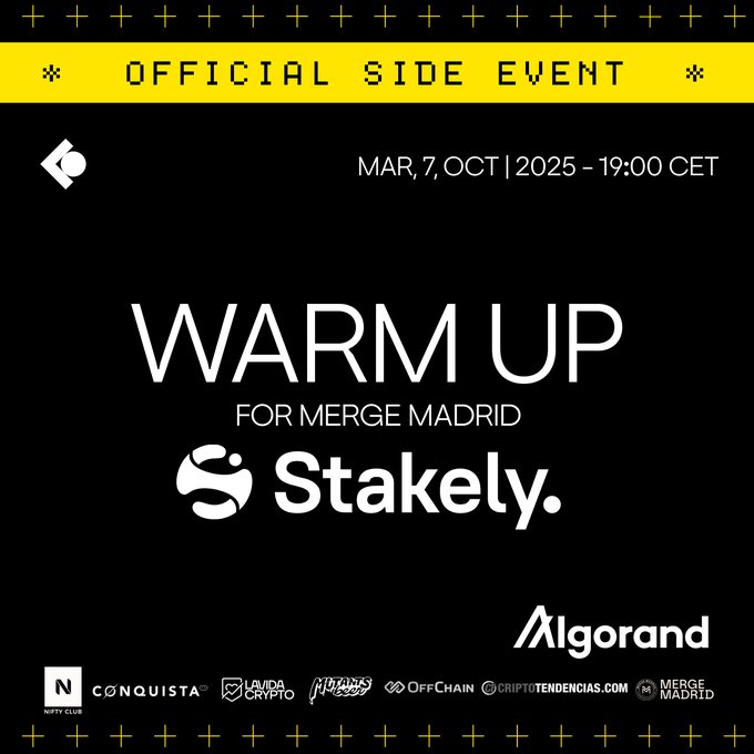 Algorand_Spain (@algorand_spain) on Twitter photo Ya está sold out el evento que estamos co-sponsoring para <a href="/mmerge_io/">MERGE Madrid</a>
¡Ya queremos verlos a todos! Ya está sold out el evento que estamos co-sponsoring para <a href="/mmerge_io/">MERGE Madrid</a>
¡Ya queremos verlos a todos!