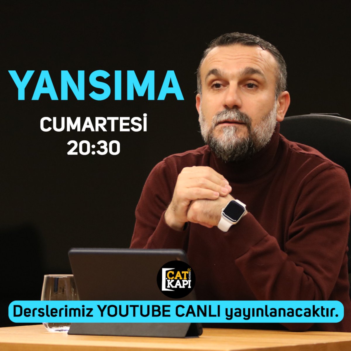 Yeni sezon "YANSIMA" derslerimiz başlıyor.

YANSIMA: Taklidi imandan tahkiki imana geçiştir.
YANSIMA: Hatırlamanın ve hatırlanmanın yoludur.
YANSIMA: Allah’ı tanımanın adresidir.
YANSIMA: Duaların kabulüne işarettir.
YANSIMA: Cennetin giriş anahtarıdır.

Gelemeyenler derslerimiz
