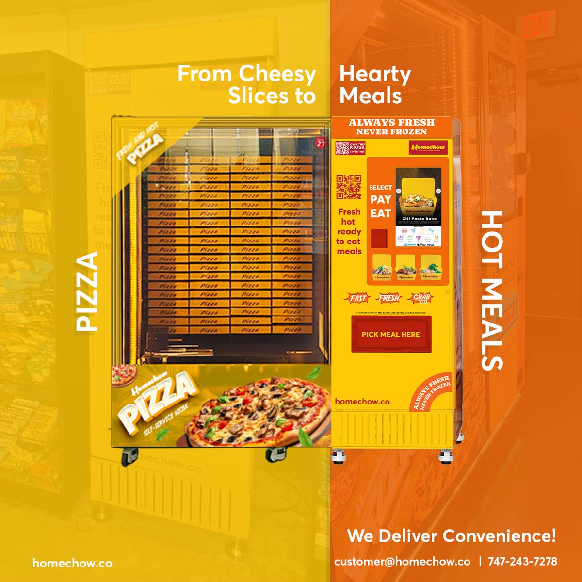 HomechowCo's tweet image. Mondays move fast, so should your meals.
Whether it’s a cheesy slice or a hot hearty dish, Homechow’s got you. Fresh, hot, and ready when you are.
#GetHomechowNow #Homechow #Pizza  #FreshHotReady #Gourmet