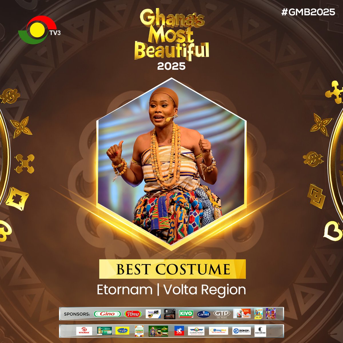 tv3_ghana's tweet image. Join us in celebrating Etornam from the Volta Region, who truly embodied grace and exceptional talent to clinch the Star Performer & Best Costume. 
#GMB2025