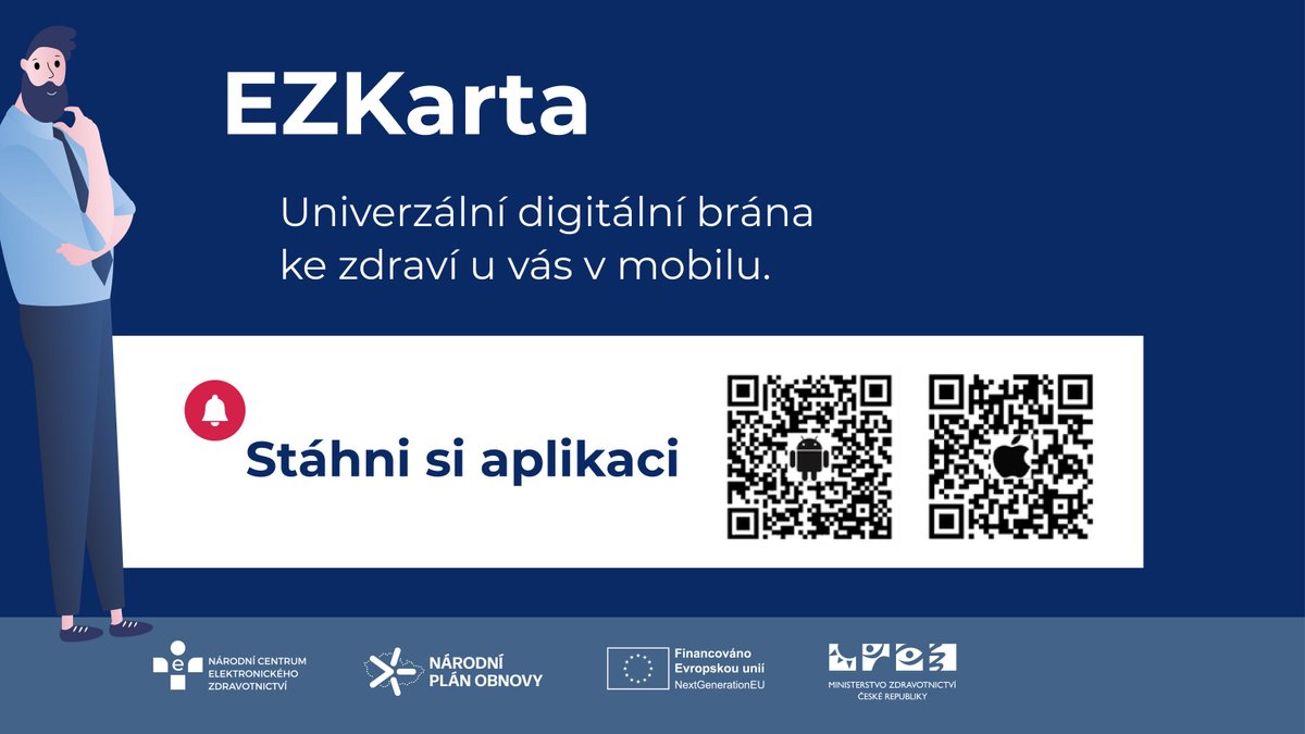 Už máte staženou EZKartu?

#EZKarta #eZdraví #DigitalizaceZdravotnictví #NCEZ #MojeZdraví