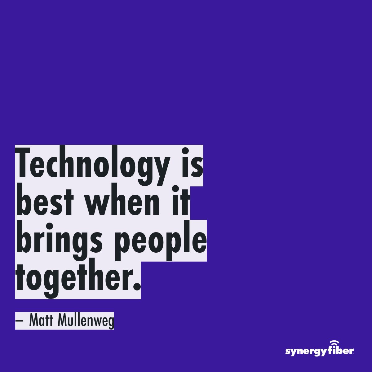 a2synergy's tweet image. 🌐 “Technology is best when it brings people together.” – Matt Mullenweg

At Synergy Fiber, we connect people, ideas, and communities—making tech a bridge, not a barrier. 💻💙

#TechForGood #Connectivity #DigitalCommunity #SynergyFiber