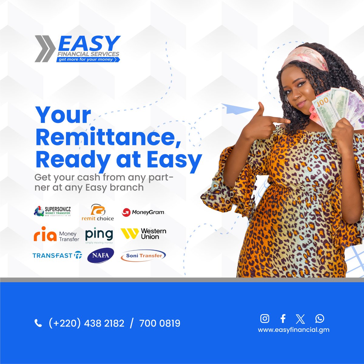 EasyFinancialgm's tweet photo. Get your cash—quick and easy! 💵 Receive money from any partner at any Easy branch. Visit us today! #TheEasyWay https://t.co/pMg7WXQUon