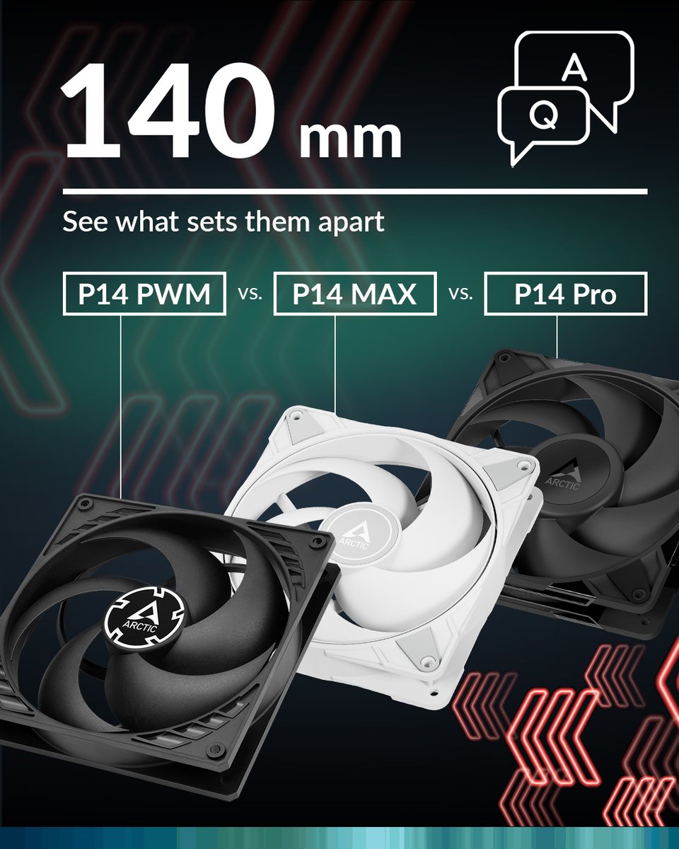 ARCTIChannel's tweet image. Curious about how the P14 PWM, P14 MAX, and the new P14 Pro differ?

We’ve put the specs side by side so you can see exactly what has changed. 📊

#ARCTIC #ARCTICool #cooledbyARCTIC #coolerthanever #thecoolerway #computer #hardware #tech #PCmasterrace #cooling