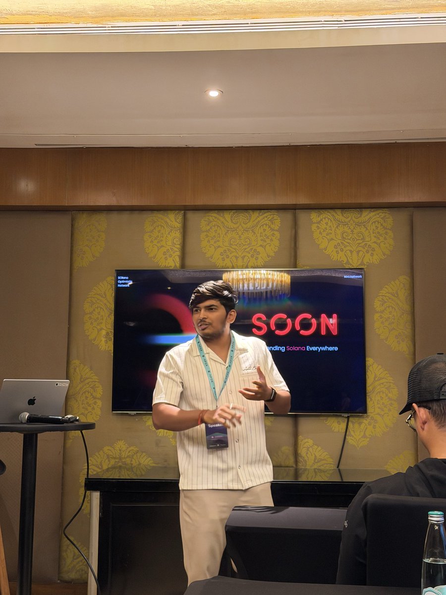 0xrahulk's tweet image. Had an awesome time at @solana apex!  
Did a workshop on @soon_svm and shared how we’re building the first ZK-SVM hybrid rollup. 

Excited to bring Solana everywhere with our decoupled SVM architecture 🫡