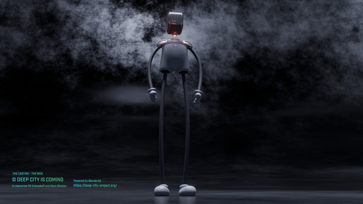 deepcityproject's tweet photo. Fragment code `Ilghal´ – Ø1
The frontal view shows a body with a reduced torso and disproportionately long limbs
https://t.co/m1GLX56QYX
#b3d #Blender3d #SciFi #PostApocalyptic #Dystopian #Future #DeepCity #UndergroundCity #RobotWorld #PostHuman #Cyberpunk #CG #IndieGame #GameDev https://t.co/kmTCldCThU