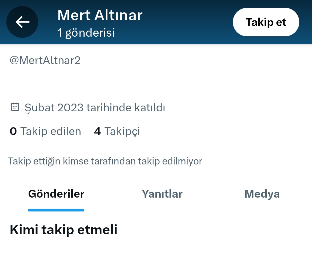 adamın 2 senelik hesabı var attığı tek tweet bu amk