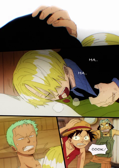 Doodle Comic - Battle-Damaged Sanji (P6~8 / All 8P) #ゾロサン #zosan