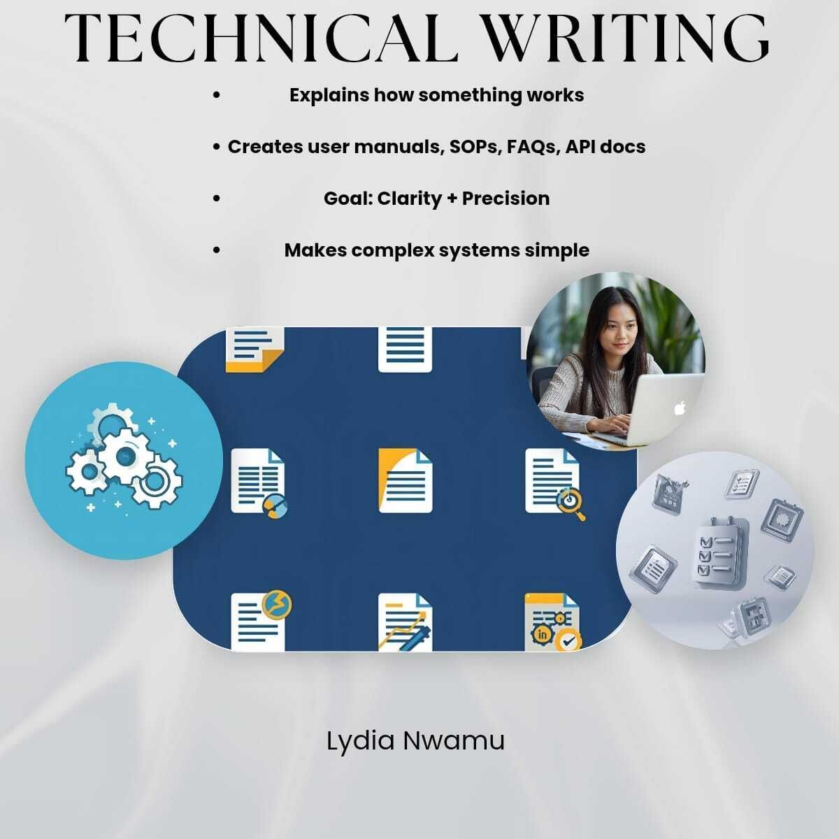 ebonytechsis's tweet image. As an experienced writer, when I decided to settle for technical writing, 

I realized that there was a clear difference between tech writing and content writing.

While one required storytelling and persuasion, the other just needed to be clear, simple, and usable.

#TechWriting