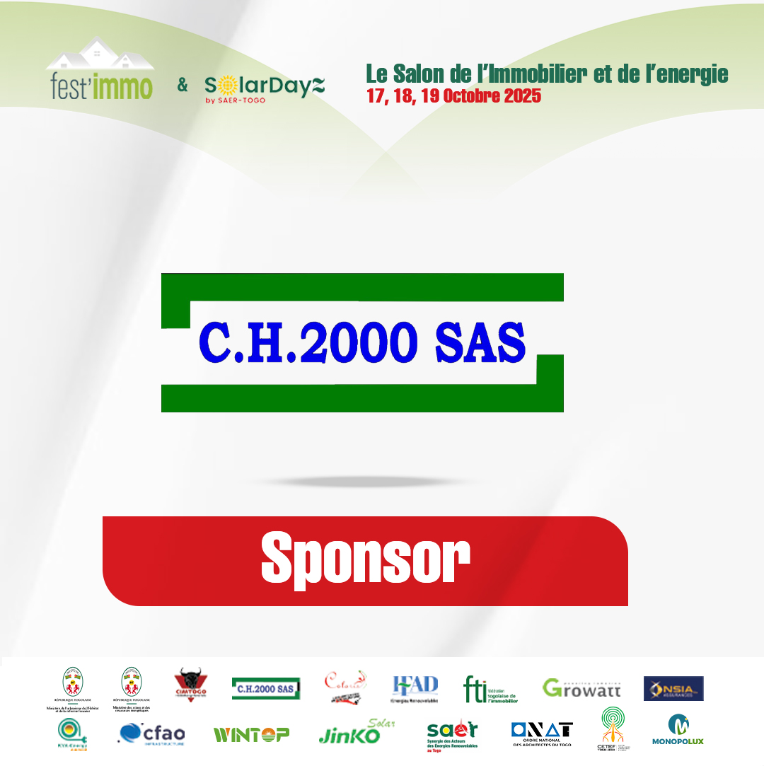 fest_immo's tweet photo. Nous sommes fiers de vous présenter nos sponsors et partenaires officiels du Salon de l' #immobilier et de l’ #energie - FESTIMMO &amp; SOLARDAYZ - Edition 2025.

Rendez-vous les 17, 18 et 19 octobre au CETEF TOGO 2000.

🔴ENTRÉE LIBRE

+228 9292 2464 / 9797 2464
#FestImmo #solardayz https://t.co/eAW1czFU2R