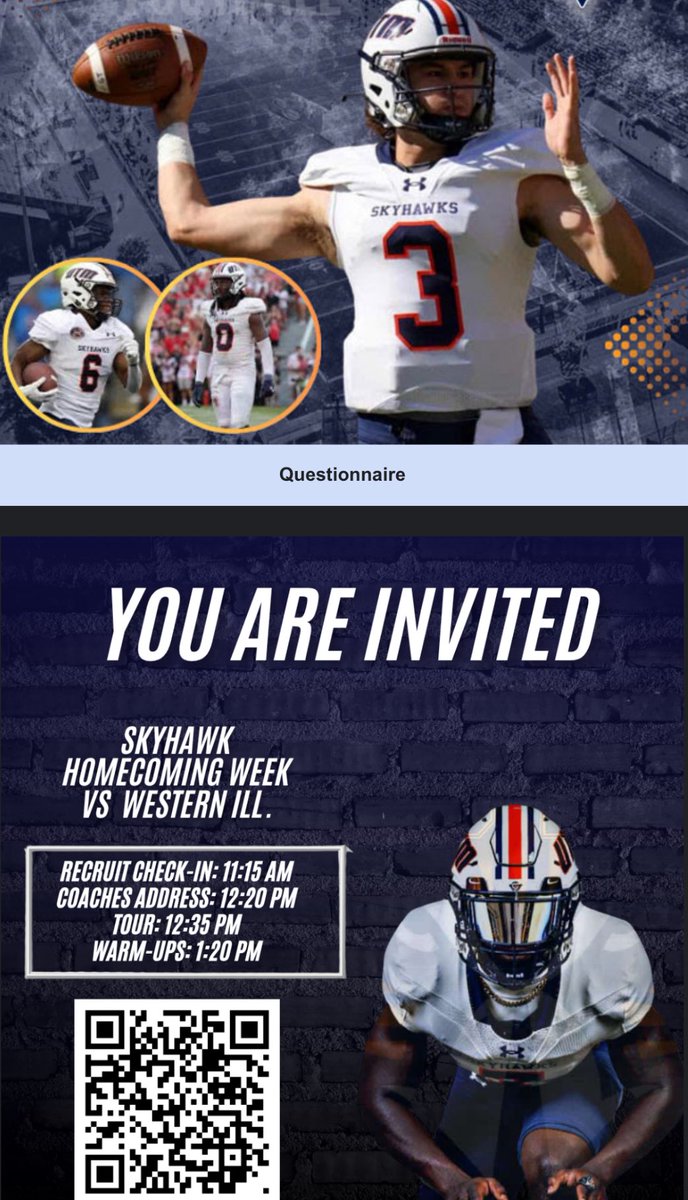 Christian Johnson (@cjohnson2027) on Twitter photo Blessed to Receive a game day invite from UT Martin! Thank you <a href="/CoachLeno_UTM/">Lenon James Jr.</a> for the Invite! I’ll Be There!
<a href="/UTM_FOOTBALL/">UT Martin Football</a> <a href="/Coach_JSimpson/">Jason Simpson</a> <a href="/CoachEllis55/">Leon Ellis</a> <a href="/CRSportsLive/">Coach Reggie</a> <a href="/PrepRedzoneAR/">Prep Redzone Arkansas</a> <a href="/tctabler/">PrepRedZoneTom Tabler</a> <a href="/ArRecruitingGuy/">Richard Davenport</a> Blessed to Receive a game day invite from UT Martin! Thank you <a href="/CoachLeno_UTM/">Lenon James Jr.</a> for the Invite! I’ll Be There!
<a href="/UTM_FOOTBALL/">UT Martin Football</a> <a href="/Coach_JSimpson/">Jason Simpson</a> <a href="/CoachEllis55/">Leon Ellis</a> <a href="/CRSportsLive/">Coach Reggie</a> <a href="/PrepRedzoneAR/">Prep Redzone Arkansas</a> <a href="/tctabler/">PrepRedZoneTom Tabler</a> <a href="/ArRecruitingGuy/">Richard Davenport</a>