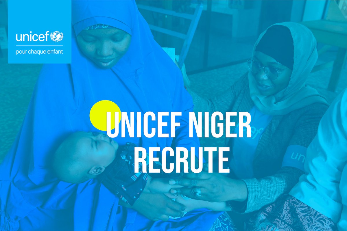 Unicefniger's tweet image. L'UNICEF Niger est à la recherche d'un(e) Volontaire des Nations Unies dans le domaine du Reporting et de la Mobilisation des fonds.
Pour postuler, cliquez ici 👉 unicef.link/4mUjDan
Partagez cette offre autour de vous.