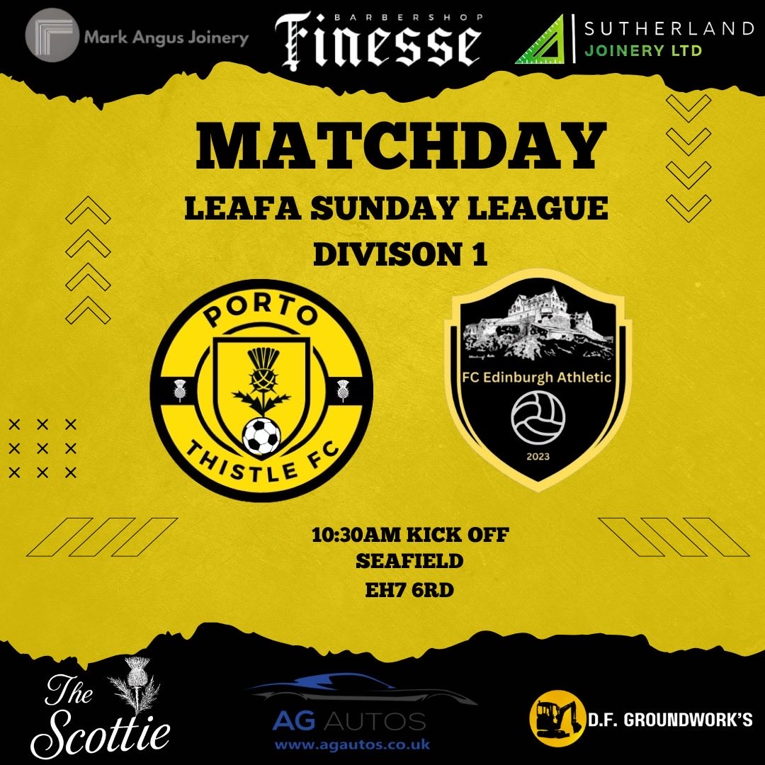 This week we welcome <a href="/FCEdinburghAth/">FC Edinburgh Athletic 2023</a> in the league should be a good game 🖤