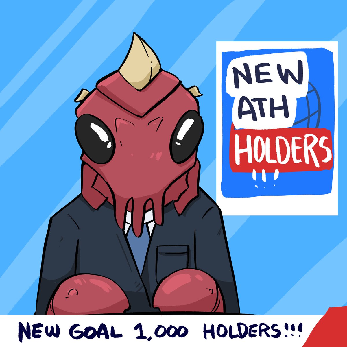 Breaking News: We have reached a new All-Time High for $CRAWJU 🦞 holders 🥳👏🏻

Next stop 1k holders. HIGHER 🚀